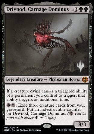 Drivnod, Carnage Dominus (Promo Pack) [Phyrexia: All Will Be One Promos] | Odin's Place