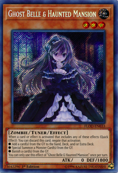 Ghost Belle & Haunted Mansion [FLOD-EN033] Secret Rare | Odin's Place