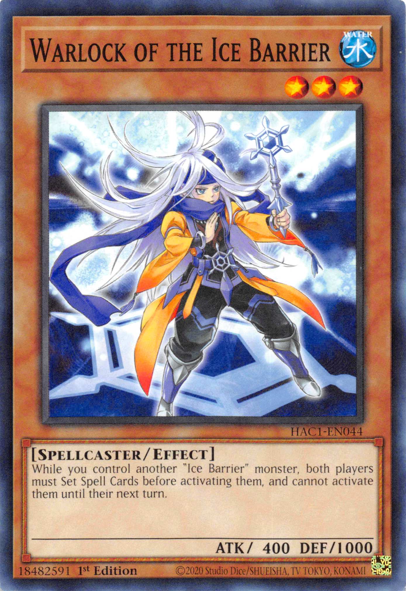 Warlock of the Ice Barrier [HAC1-EN044] Common | Odin's Place