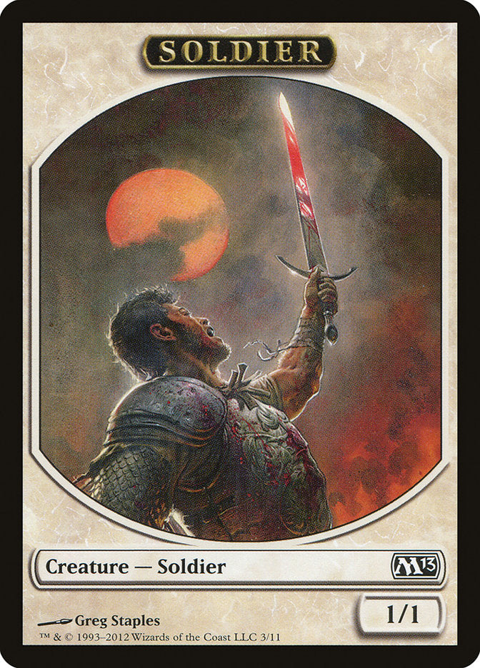 Soldier Token (3) [Magic 2013 Tokens] | Odin's Place