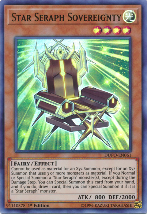 Star Seraph Sovereignty [DUPO-EN061] Ultra Rare | Odin's Place