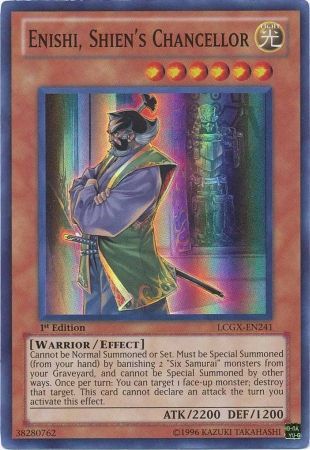 Enishi, Shien's Chancellor [LCGX-EN241] Super Rare | Odin's Place