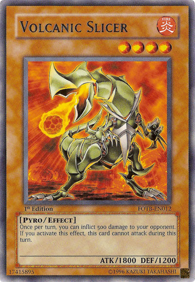 Volcanic Slicer [FOTB-EN012] Rare | Odin's Place
