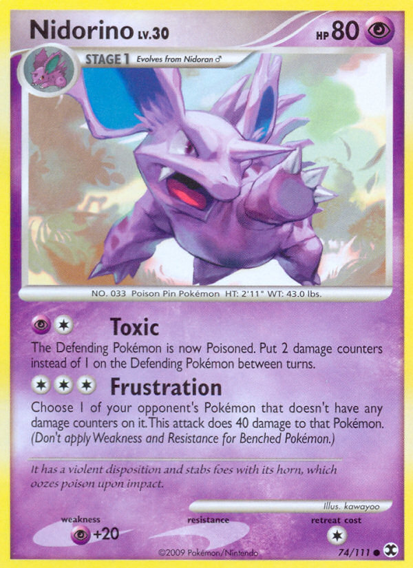 Nidorino (74/111) [Platinum: Rising Rivals] | Odin's Place