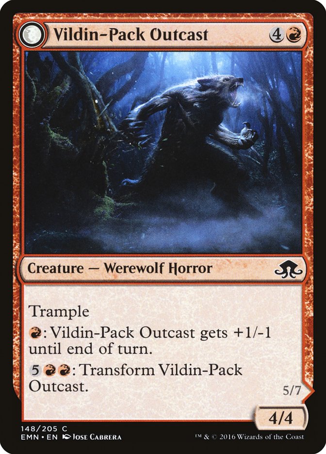 Vildin-Pack Outcast // Dronepack Kindred [Eldritch Moon] | Odin's Place