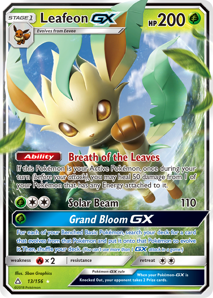 Leafeon GX (13/156) [Sun & Moon: Ultra Prism] | Odin's Place
