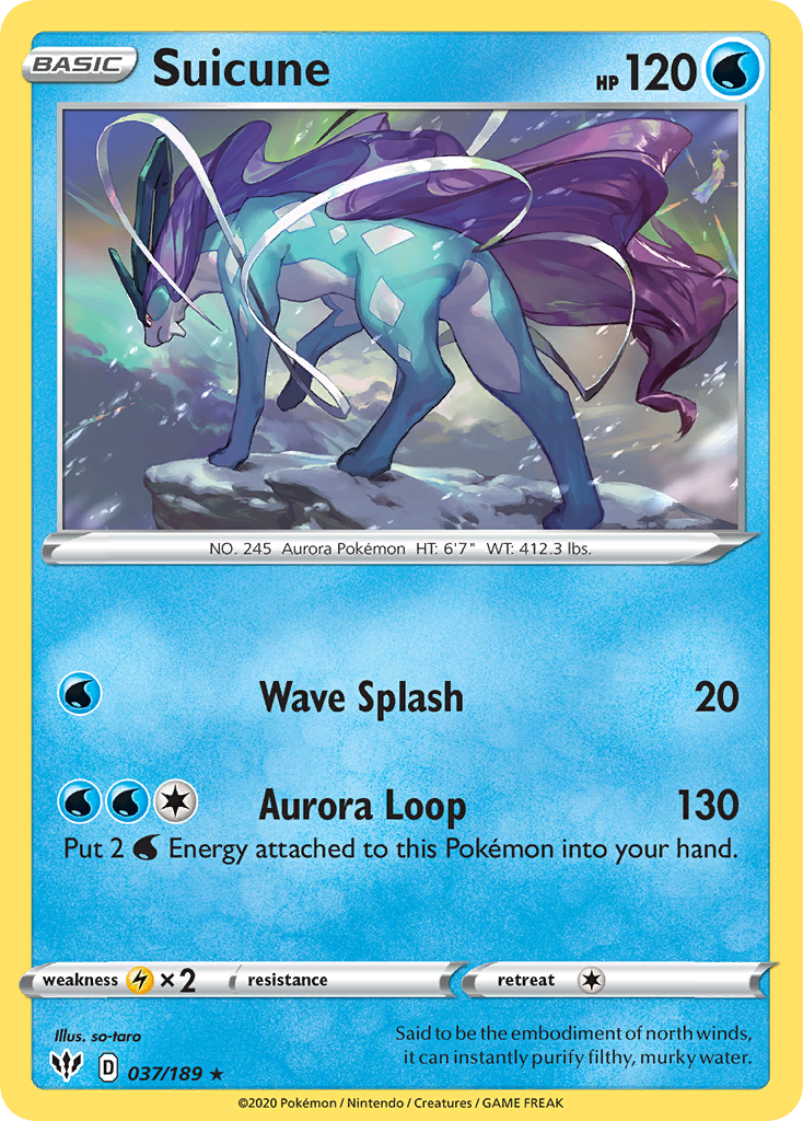 Suicune (037/189) [Sword & Shield: Darkness Ablaze] | Odin's Place