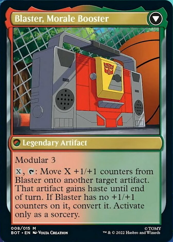 Blaster, Combat DJ // Blaster, Morale Booster [Transformers] | Odin's Place