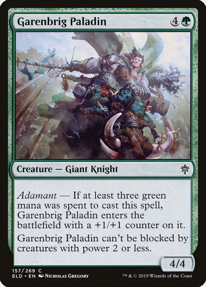 Garenbrig Paladin [Throne of Eldraine] | Odin's Place
