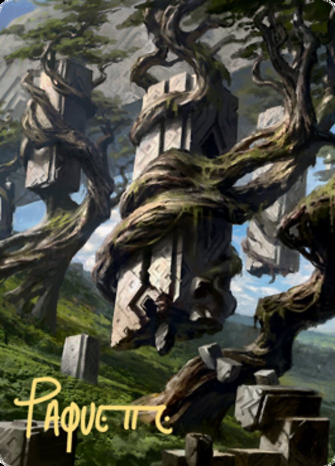 Forest 2 Art Card (Gold-Stamped Signature) [Zendikar Rising Art Series] | Odin's Place