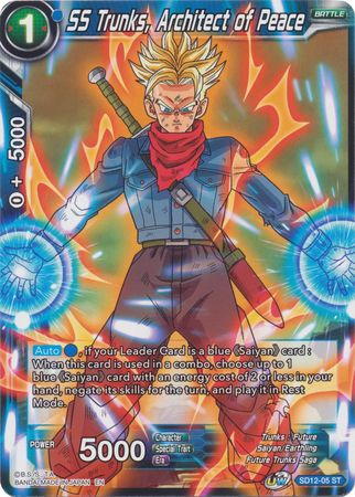 SS Trunks, Architect of Peace (Starter Deck - Spirit of Potara) (SD12-05) [Rise of the Unison Warrior] | Odin's Place