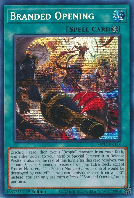 Branded Opening [MP22-EN155] Prismatic Secret Rare | Odin's Place