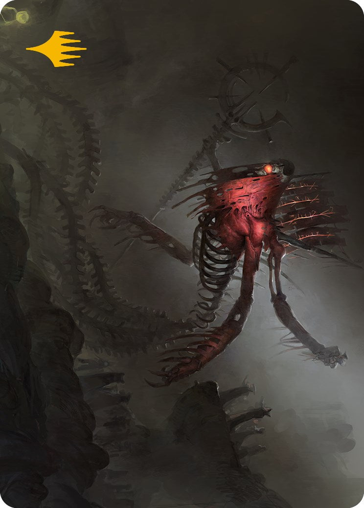 Drivnod, Carnage Dominus Art Card (Gold-Stamped Signature) [Phyrexia: All Will Be One Art Series] | Odin's Place