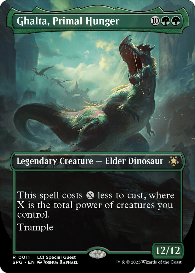 Ghalta, Primal Hunger (Borderless) [The Lost Caverns of Ixalan Special Guests] | Odin's Place
