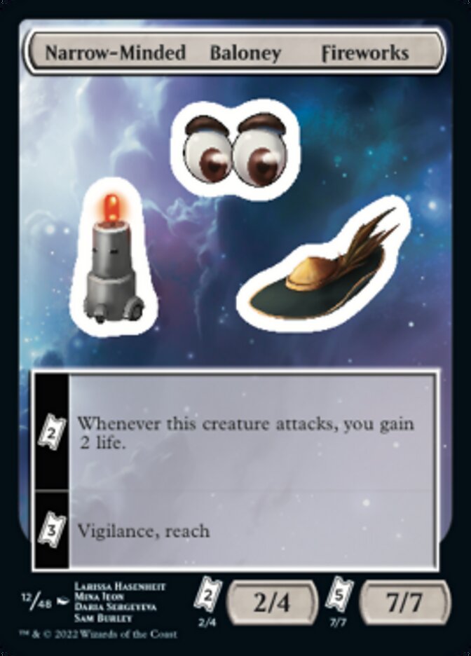 Narrow-Minded Baloney Fireworks [Unfinity Stickers] | Odin's Place