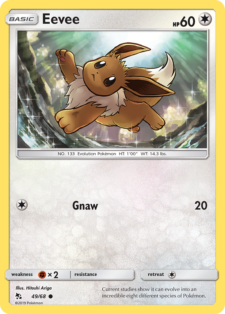 Eevee (49/68) [Sun & Moon: Hidden Fates] | Odin's Place