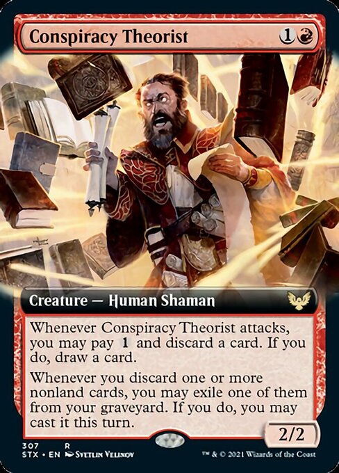 Conspiracy Theorist (Extended Art) [Strixhaven: School of Mages] | Odin's Place