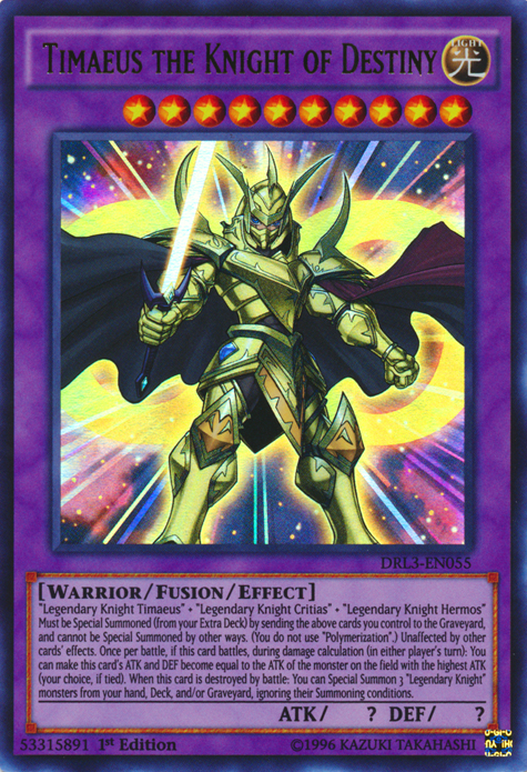 Timaeus the Knight of Destiny [DRL3-EN055] Ultra Rare | Odin's Place