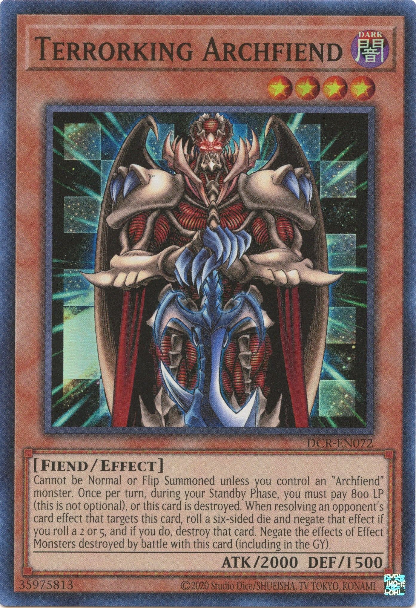 Terrorking Archfiend (25th Anniversary) [DCR-EN072] Super Rare | Odin's Place