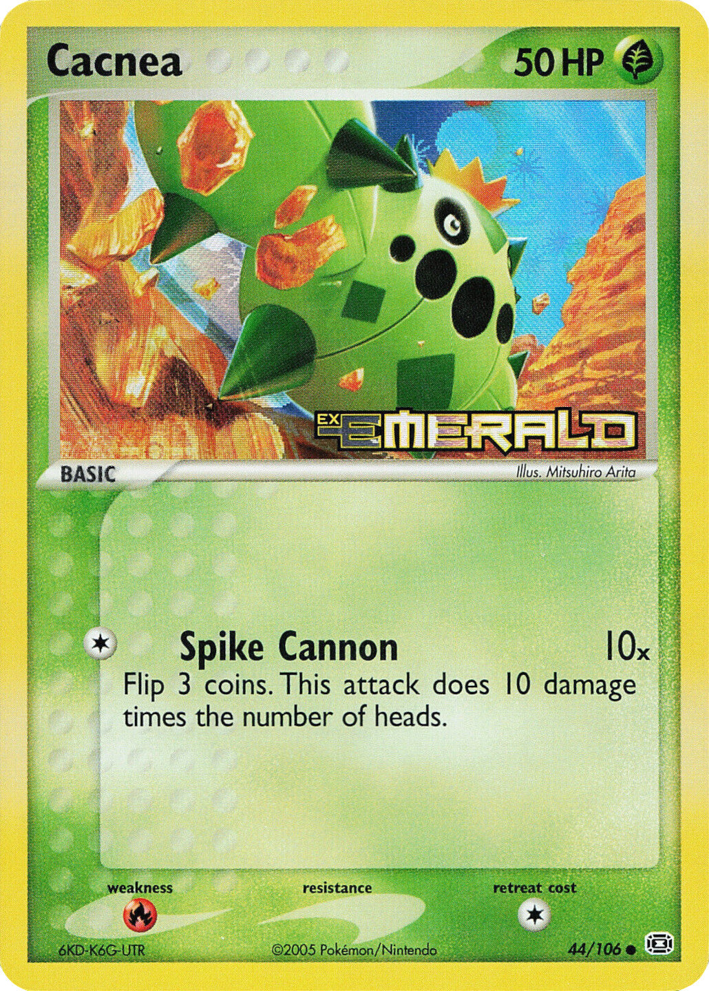Cacnea (44/106) (Stamped) [EX: Emerald] | Odin's Place