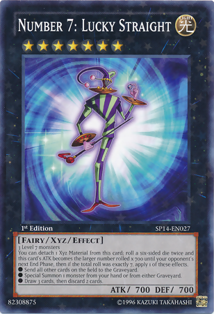 Number 7: Lucky Straight [SP14-EN027] Starfoil Rare | Odin's Place