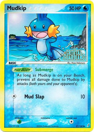 Mudkip (57/100) (Stamped) [EX: Crystal Guardians] | Odin's Place