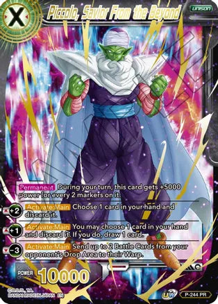 Piccolo, Savior from Beyond (Gold Stamped) (P-244) [Mythic Booster] | Odin's Place