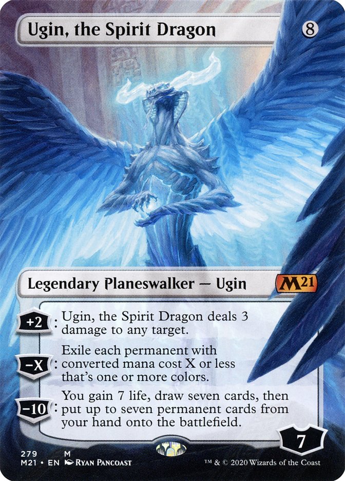 Ugin, the Spirit Dragon (279) (Borderless) [Core Set 2021] | Odin's Place