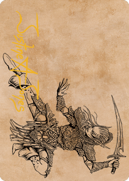 Lae'zel, Vlaakith's Champion Art Card (Gold-Stamped Signature) [Commander Legends: Battle for Baldur's Gate Art Series] | Odin's Place