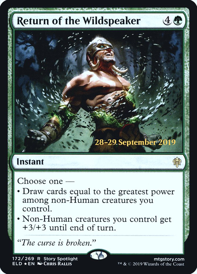 Return of the Wildspeaker [Throne of Eldraine Prerelease Promos] | Odin's Place