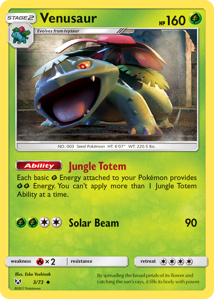 Venusaur (3/73) [Sun & Moon: Shining Legends] | Odin's Place