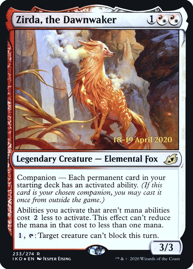 Zirda, the Dawnwaker [Ikoria: Lair of Behemoths Prerelease Promos] | Odin's Place