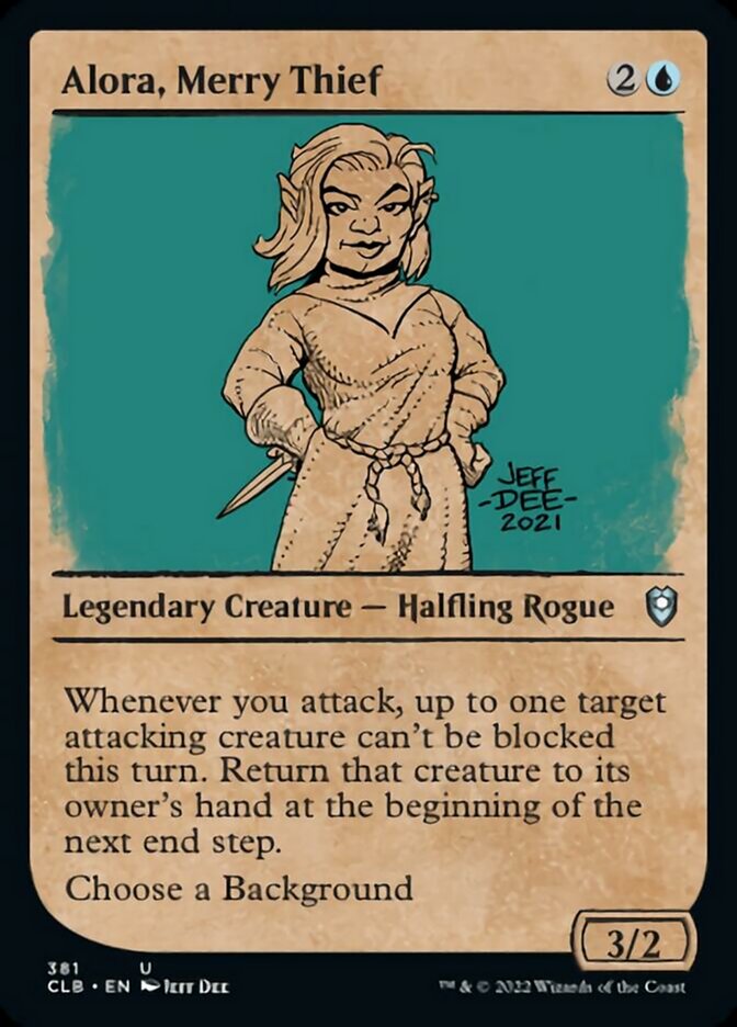 Alora, Merry Thief (Showcase) [Commander Legends: Battle for Baldur's Gate] | Odin's Place