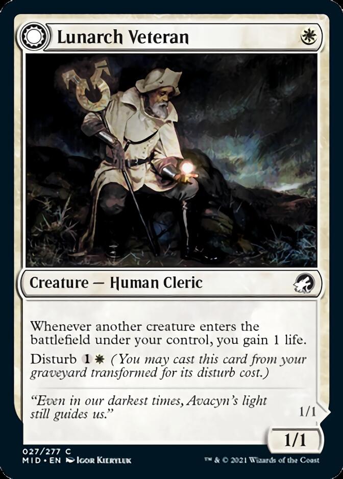 Lunarch Veteran // Luminous Phantom [Innistrad: Midnight Hunt] | Odin's Place