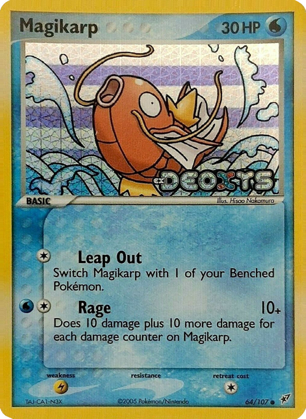 Magikarp (64/107) (Stamped) [EX: Deoxys] | Odin's Place
