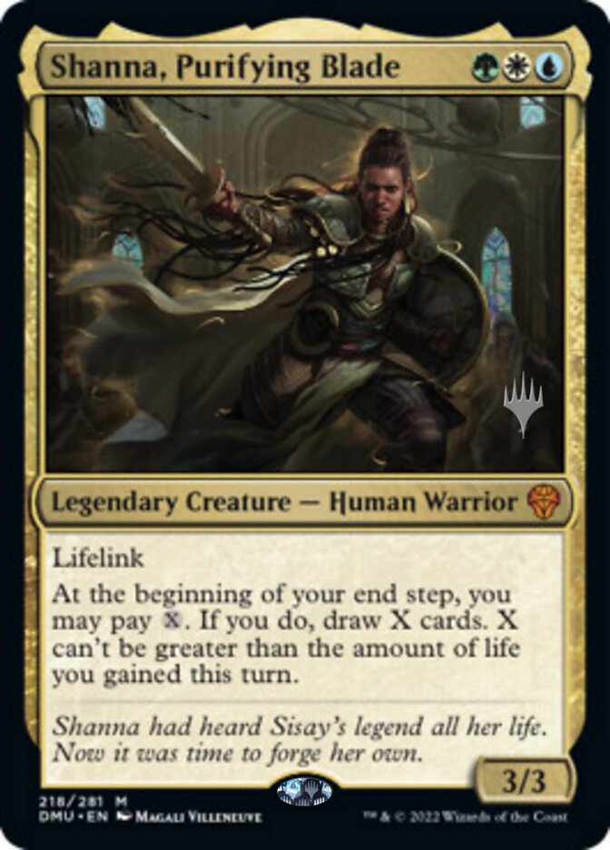 Shanna, Purifying Blade (Promo Pack) [Dominaria United Promos] | Odin's Place