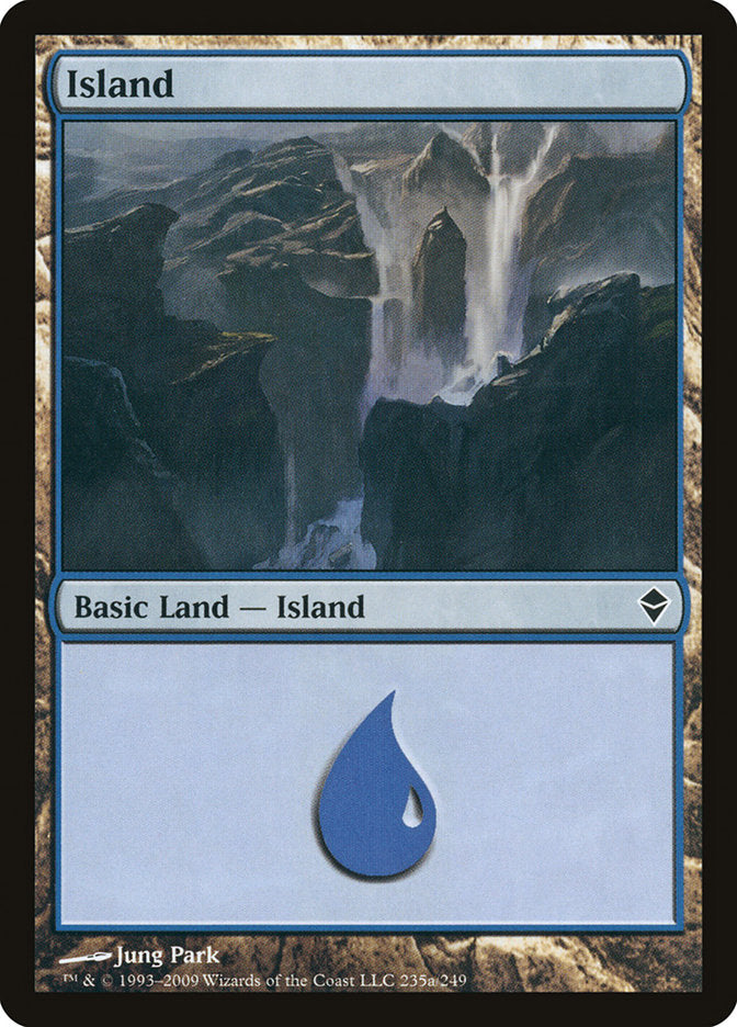 Island (235a) [Zendikar] | Odin's Place