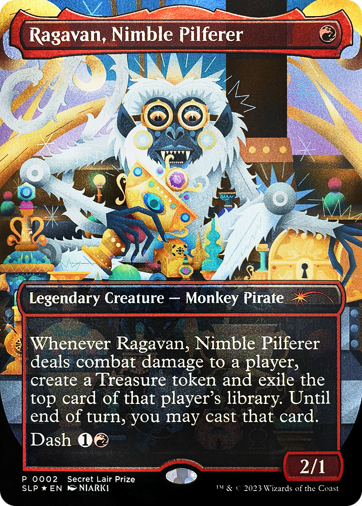 Ragavan, Nimble Pilferer (Borderless) [Secret Lair Showdown] | Odin's Place
