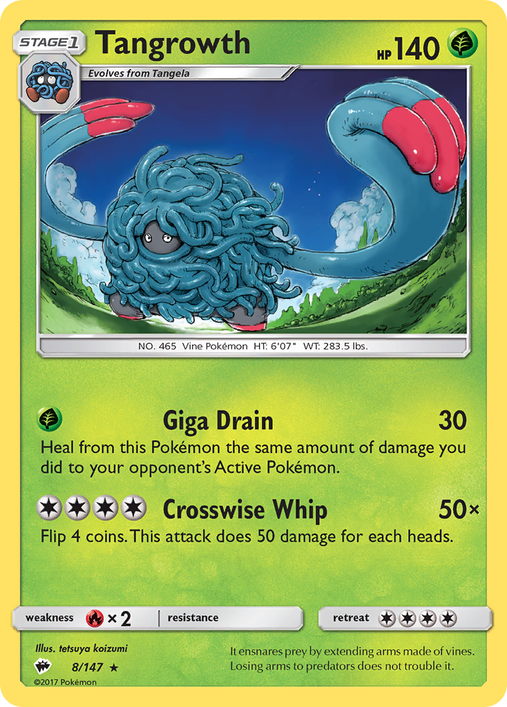 Tangrowth (8/147) [Sun & Moon: Burning Shadows] | Odin's Place