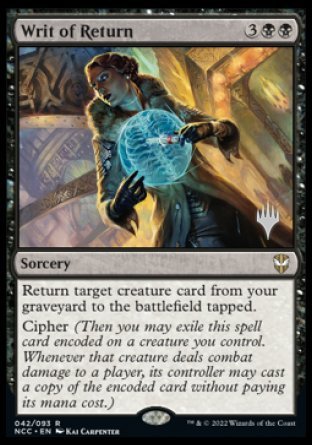 Writ of Return (Promo Pack) [Streets of New Capenna Commander Promos] | Odin's Place