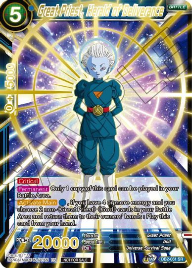 Great Priest, Herald of Deliverance (Alternate Art) (DB2-061) [Tournament Promotion Cards] | Odin's Place