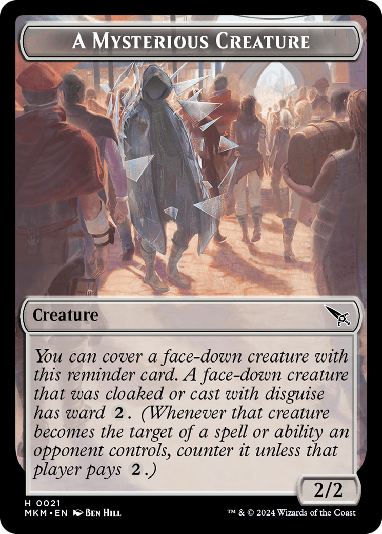 Ooze // A Mysterious Creature Double-Sided Token [Murders at Karlov Manor Tokens] | Odin's Place