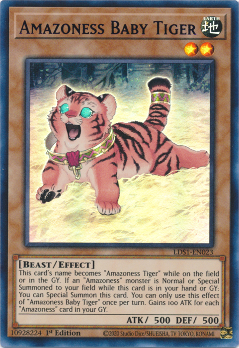 Amazoness Baby Tiger (Blue) [LDS1-EN023] Ultra Rare | Odin's Place