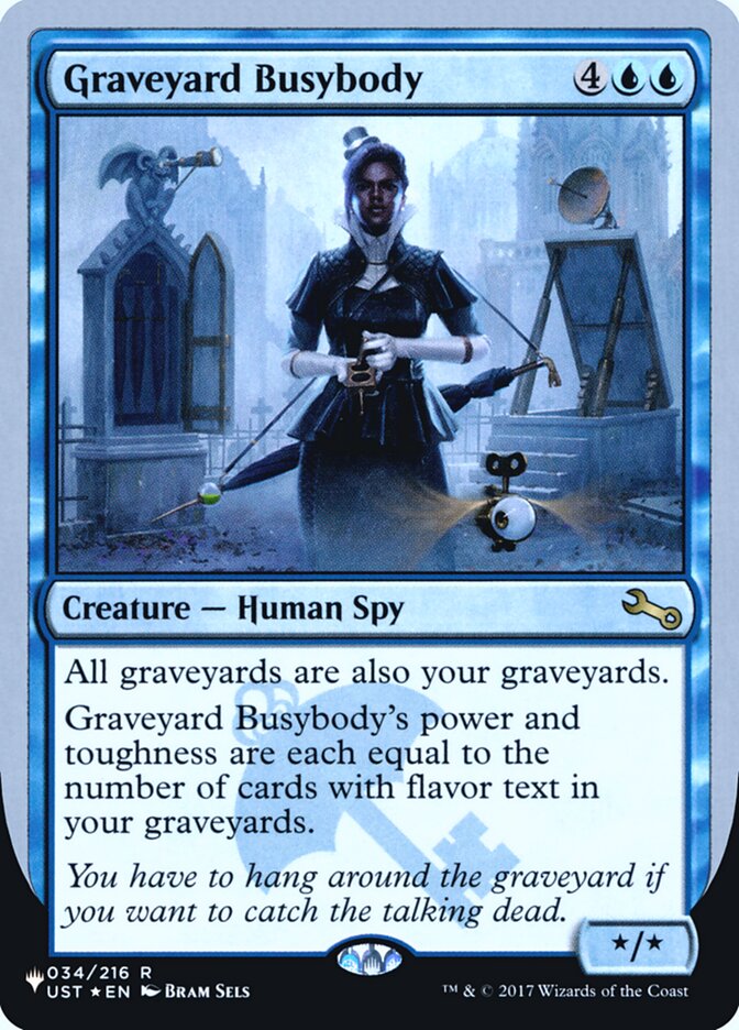 Graveyard Busybody (Unfinity Foil Edition) [The List] | Odin's Place