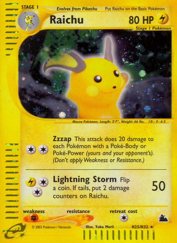 Raichu (H25/H32) [Skyridge] | Odin's Place