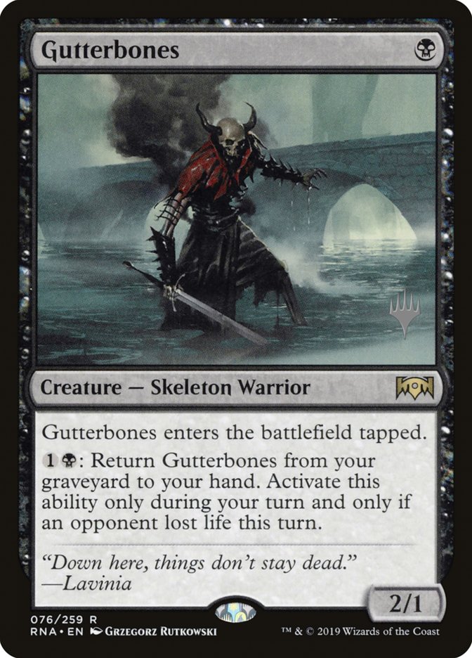 Gutterbones (Promo Pack) [Ravnica Allegiance Promos] | Odin's Place