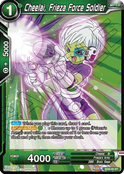 Cheelai, Frieza Force Soldier (Reprint) (SD8-05) [Battle Evolution Booster] | Odin's Place