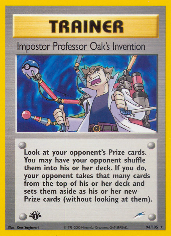 Impostor Professor Oak's Invention (94/105) [Neo Destiny 1st Edition] | Odin's Place