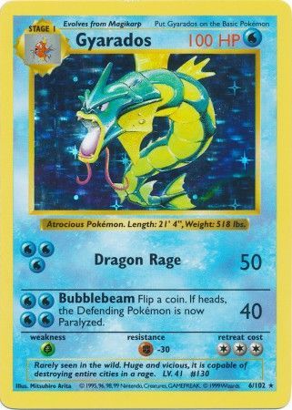 Gyarados (6/102) [Base Set Shadowless Unlimited] | Odin's Place
