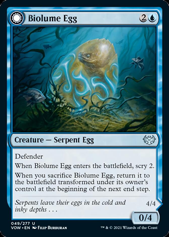 Biolume Egg // Biolume Serpent [Innistrad: Crimson Vow] | Odin's Place